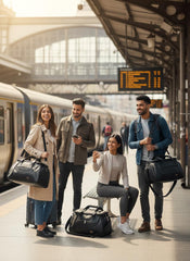 Large Capacity Black Duffle Bag for Men & Women