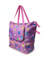 Purple Waterproof Travel Tote Bag for women