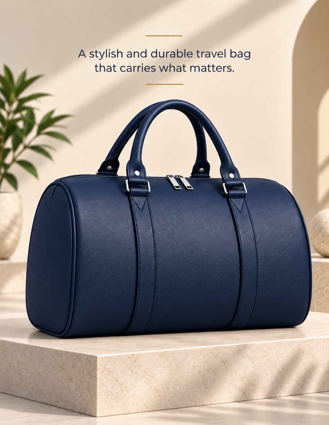 Nirmal Premium Brown Travel Duffel Bag
