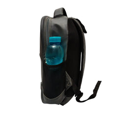 Full shot of a black backpack