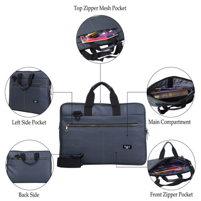 Nirmal Premium Navy Blue Laptop Messenger Bag – Stylish Office & Business Bag