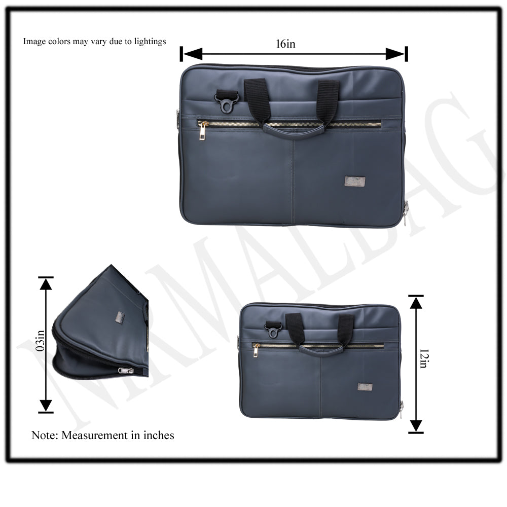 Nirmal Premium Navy Blue Laptop Messenger Bag – Stylish Office & Business Bag