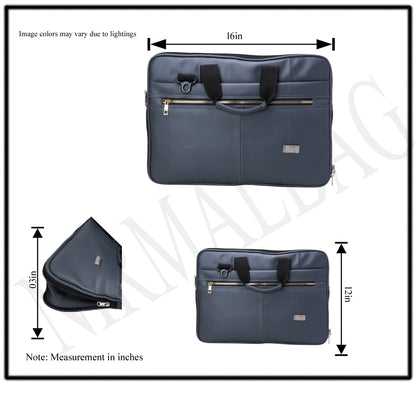 Nirmal Premium Navy Blue Laptop Messenger Bag – Stylish Office & Business Bag