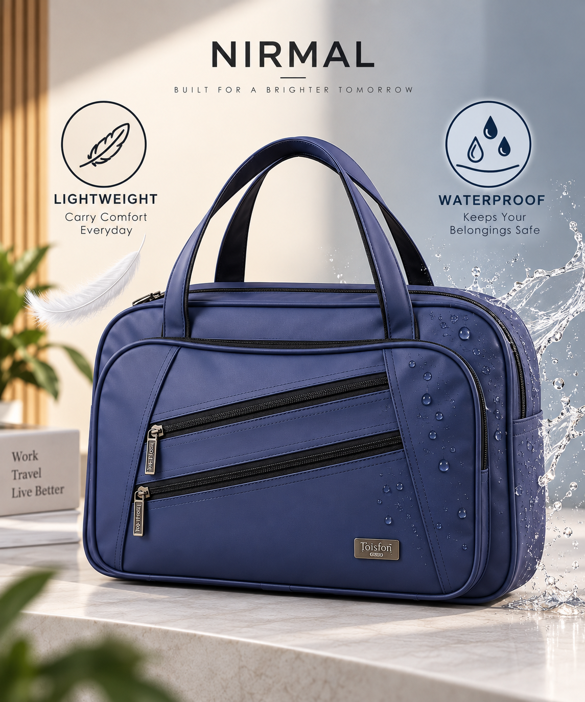 Nirmal Premium Blue Travel & Duffel Bag