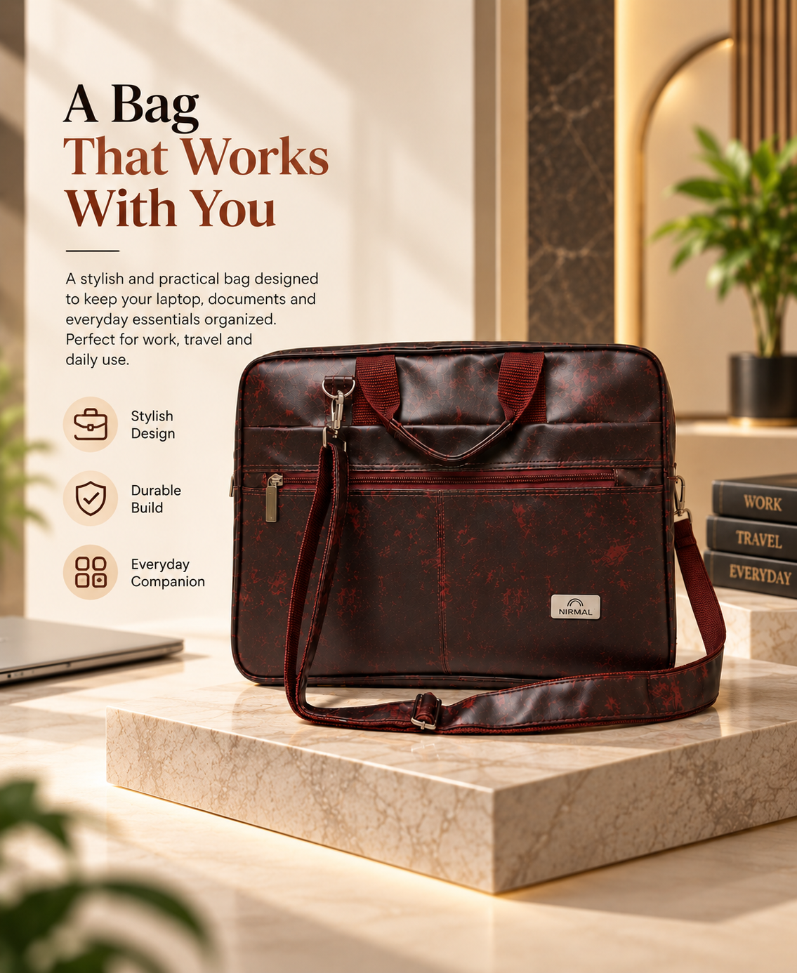 Nirmal Premium Laptop Office Bag