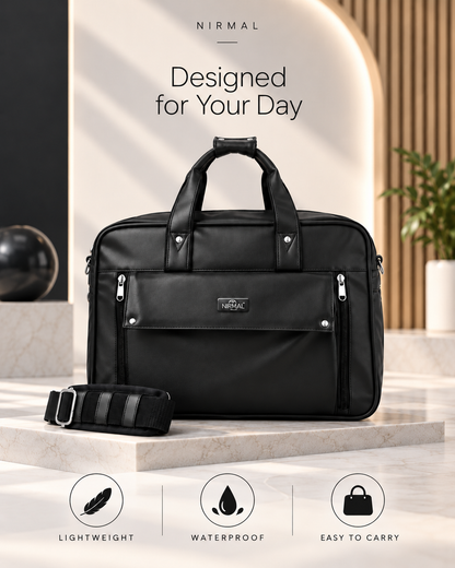 Premium Leather Laptop Briefcase