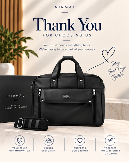 Premium Leather Laptop Briefcase