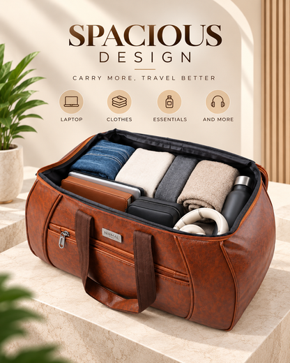 Nirmal Premium Brown Travel Duffel Bag