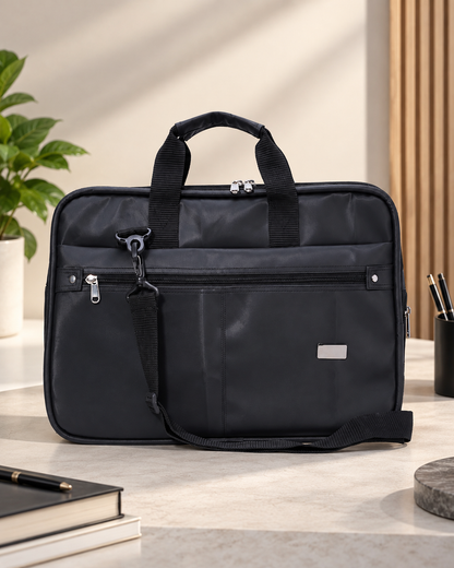 Nirmal Premium Black Laptop Office Bag