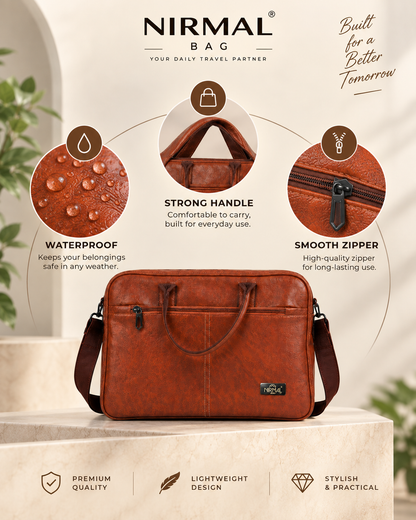 Premium Leather Office & Laptop Bag