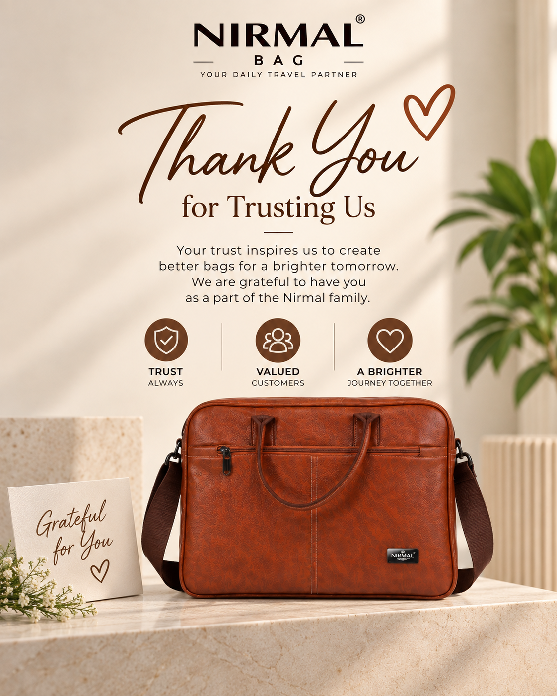 Premium Leather Office & Laptop Bag