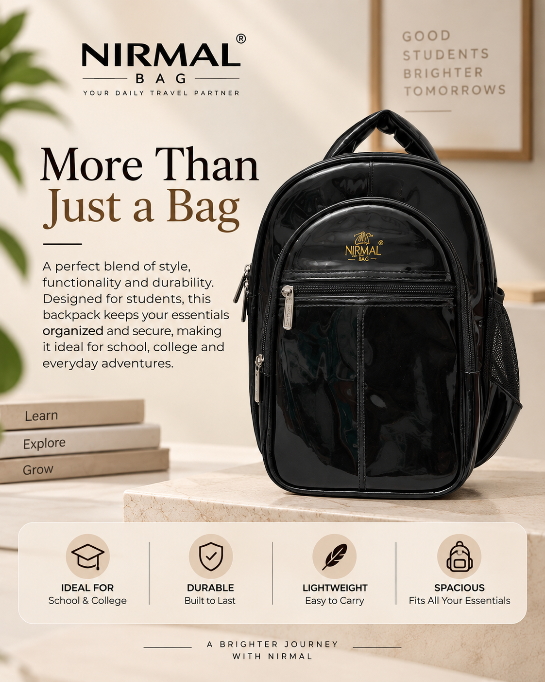 Nirmal Premium School & College Bag