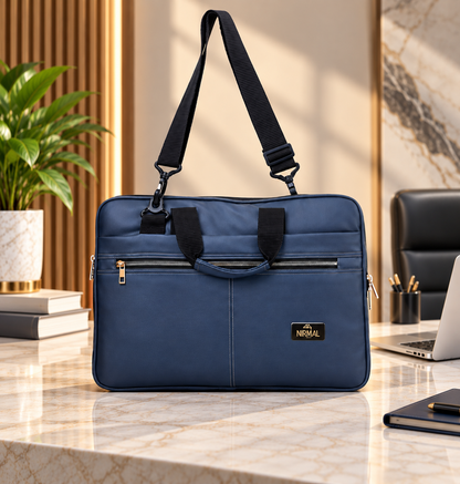 Nirmal Premium Navy Blue Laptop Bag