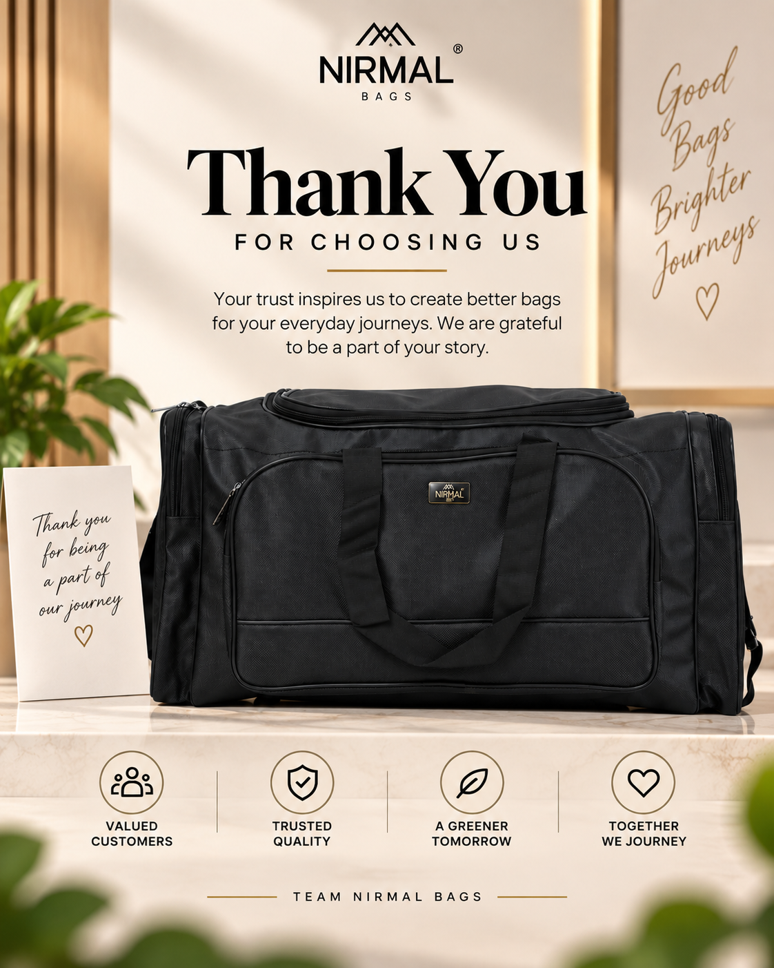 Premium Large Travel Duffel Bag