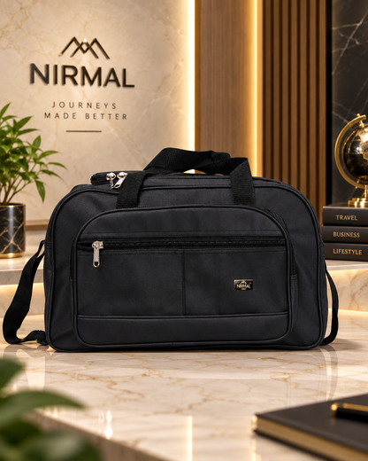 Nirmal Premium Black Travel Duffel Bag