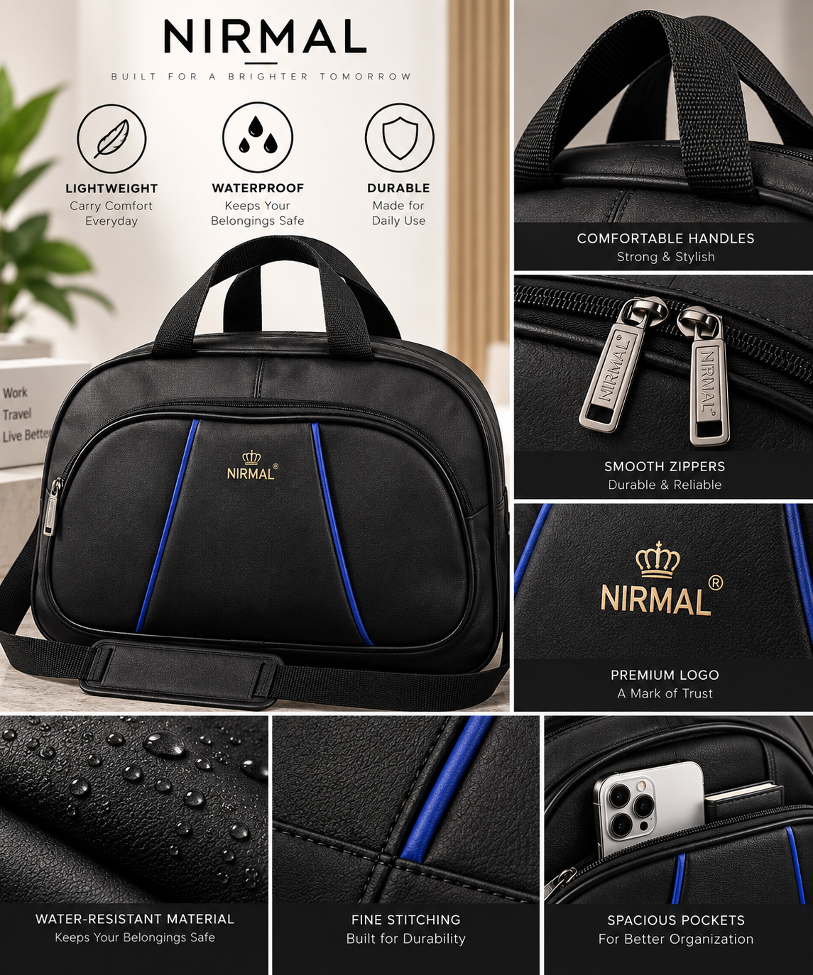 Nirmal Premium Travel Duffel Bag