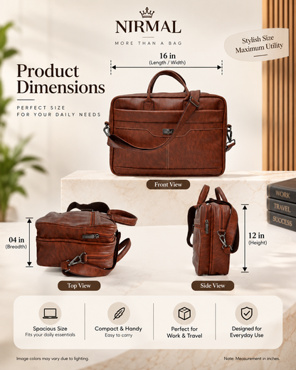 Premium Leather Office Laptop Bag