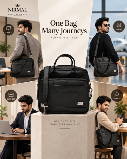 Premium Leather Laptop Office Bag