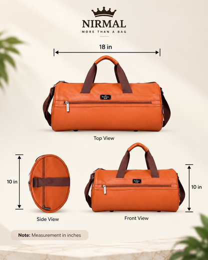 Nirmal Orange Travel Duffel Bag