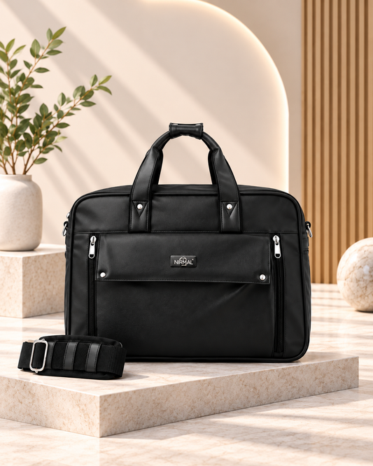 Premium Leather Laptop Briefcase