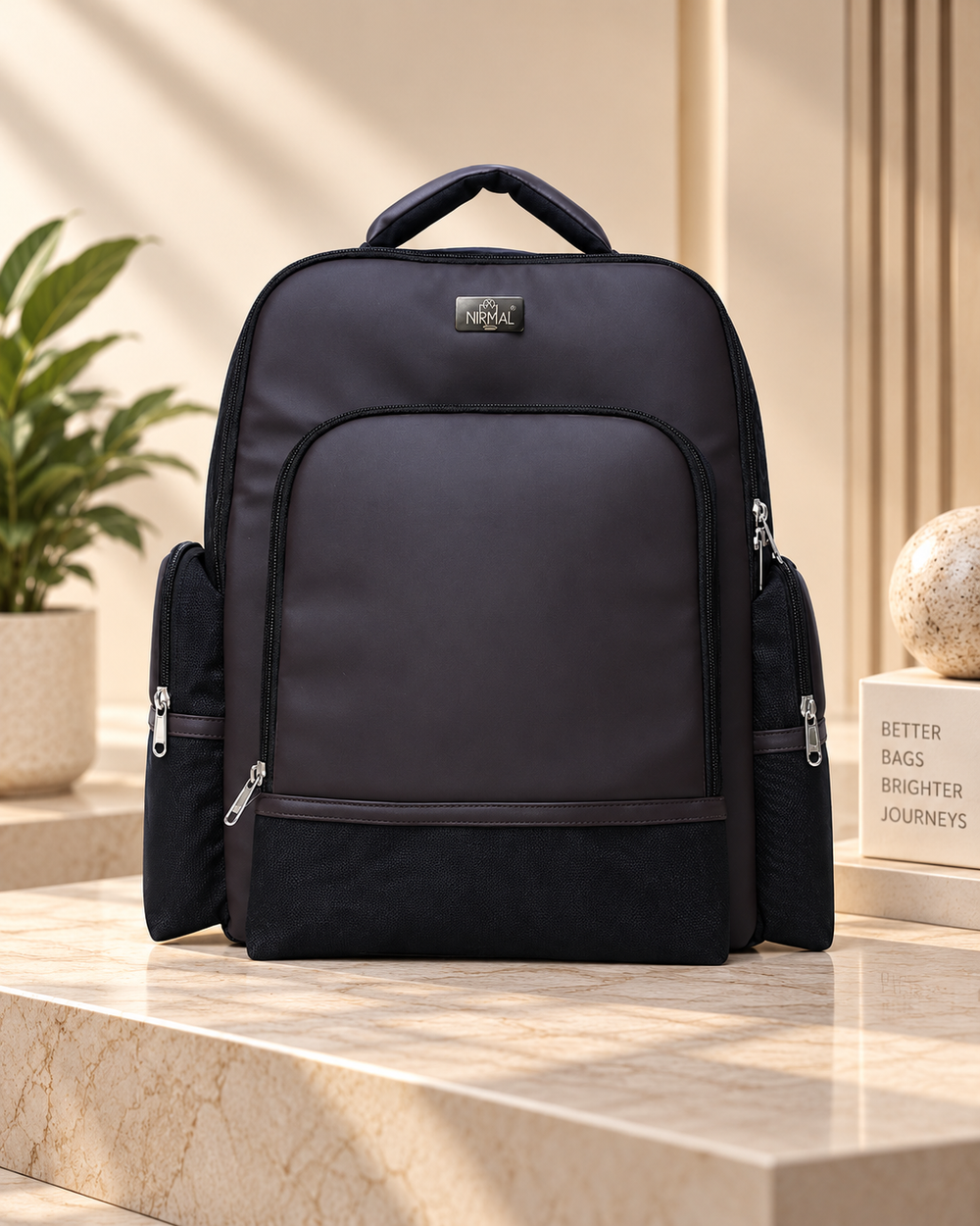 Nirmal Premium Black Laptop Backpack
