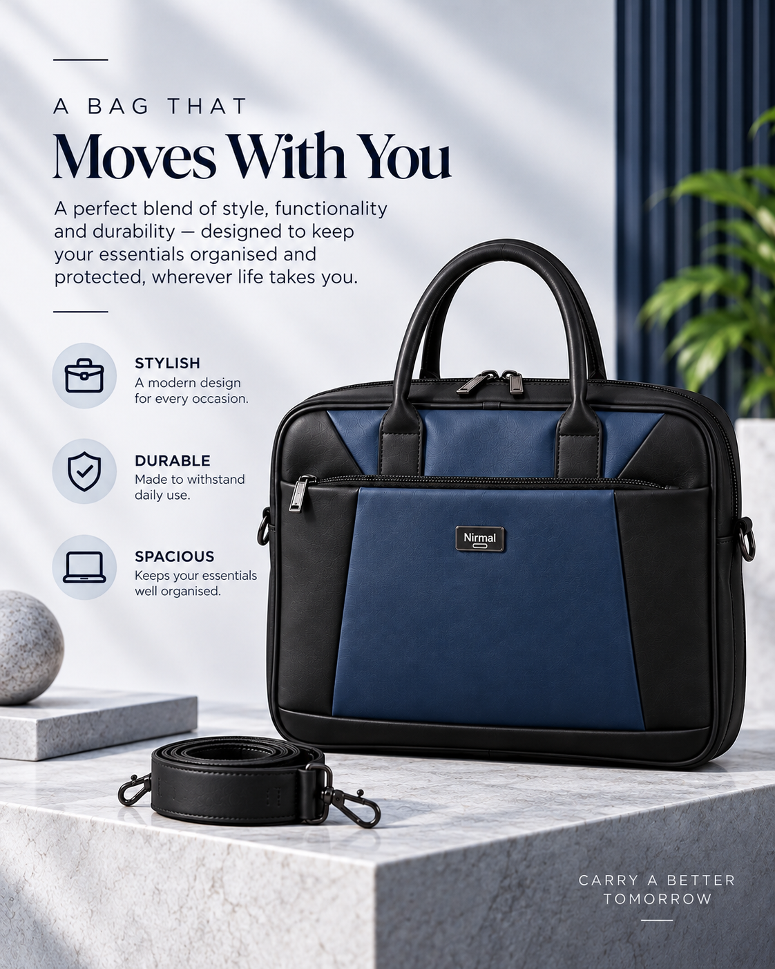 Nirmal Premium Laptop Office Bag
