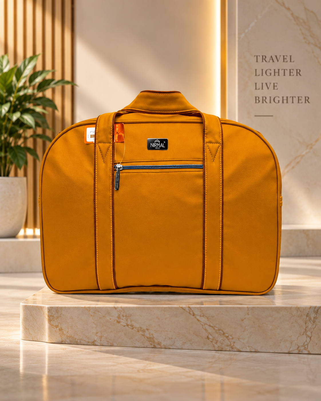Yellow Travel Bag for Men & Women
