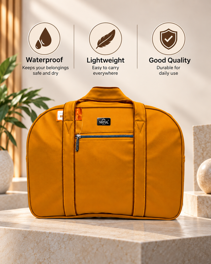 Yellow Travel Bag for Men & Women