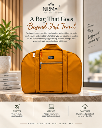 Yellow Travel Bag for Men & Women