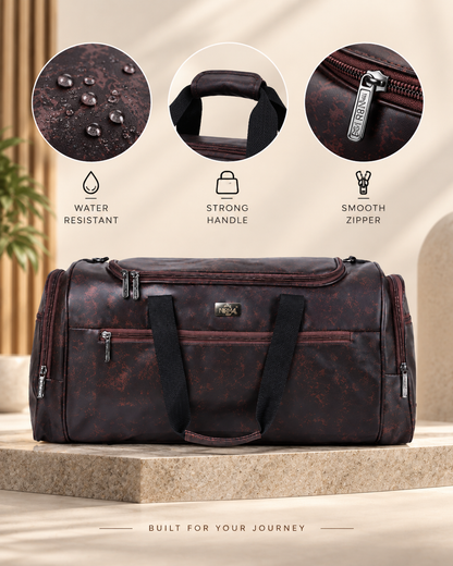 Premium Maroon Travel Duffel Bag