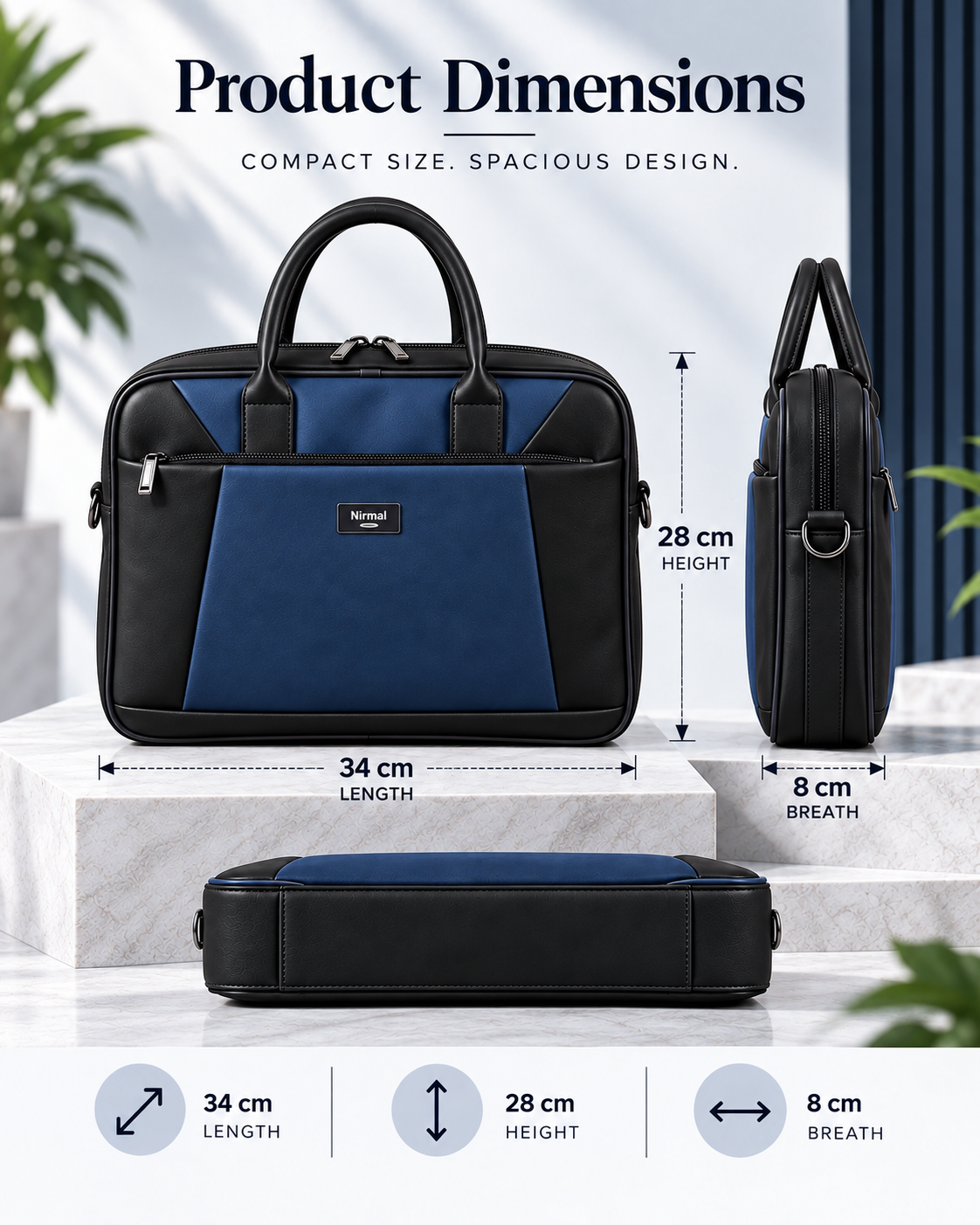 Nirmal Premium Laptop Office Bag