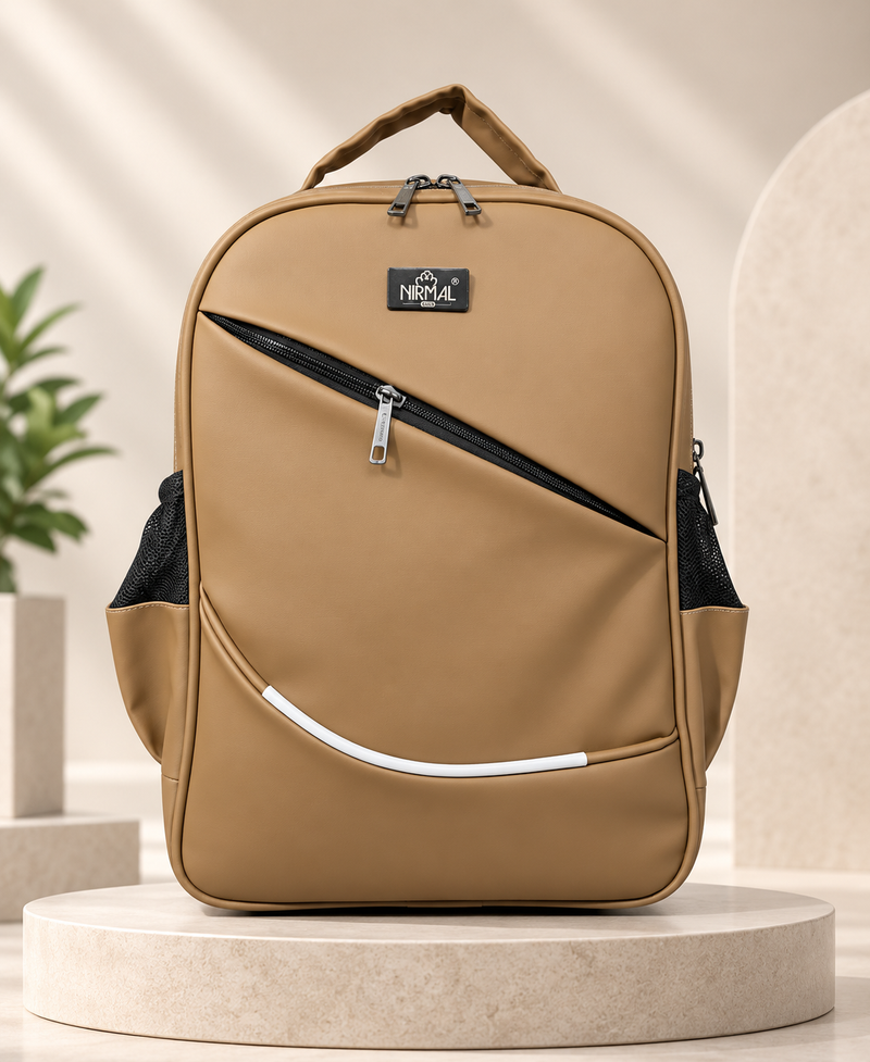 Nirmal Premium Beige Backpack for Men & Women