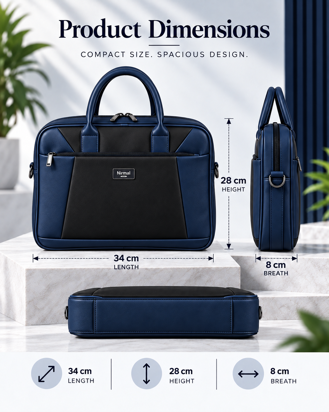 Nirmal Premium Laptop Office Bag