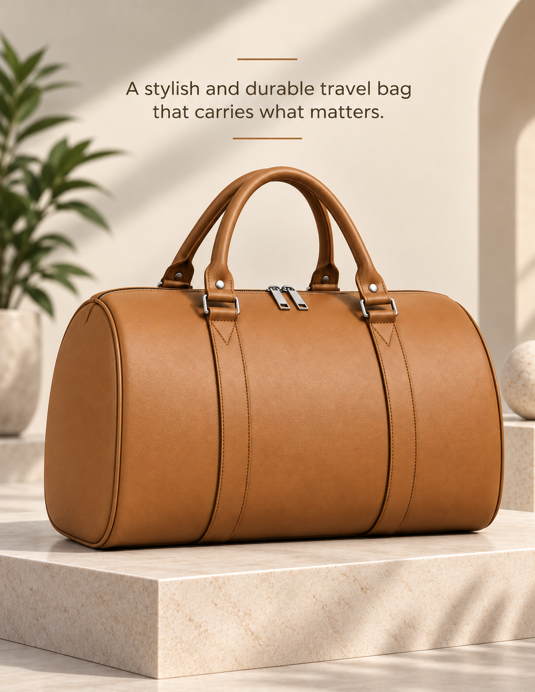 Nirmal Premium Brown Travel Duffel Bag