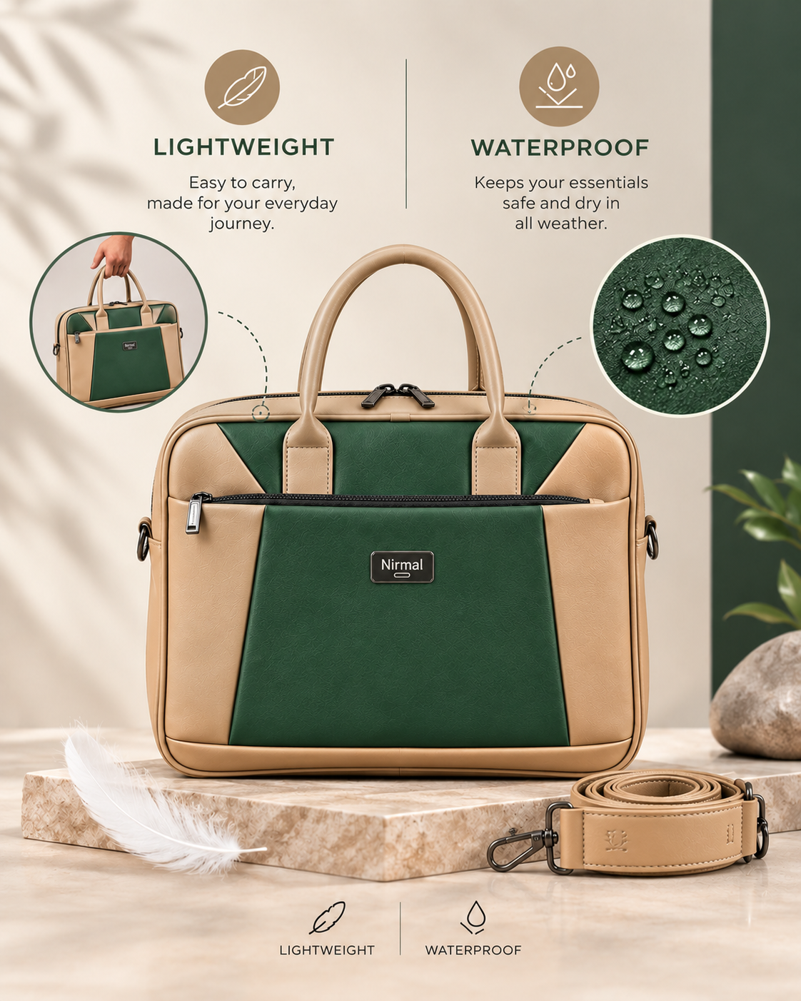 Nirmal Premium Laptop Office Bag