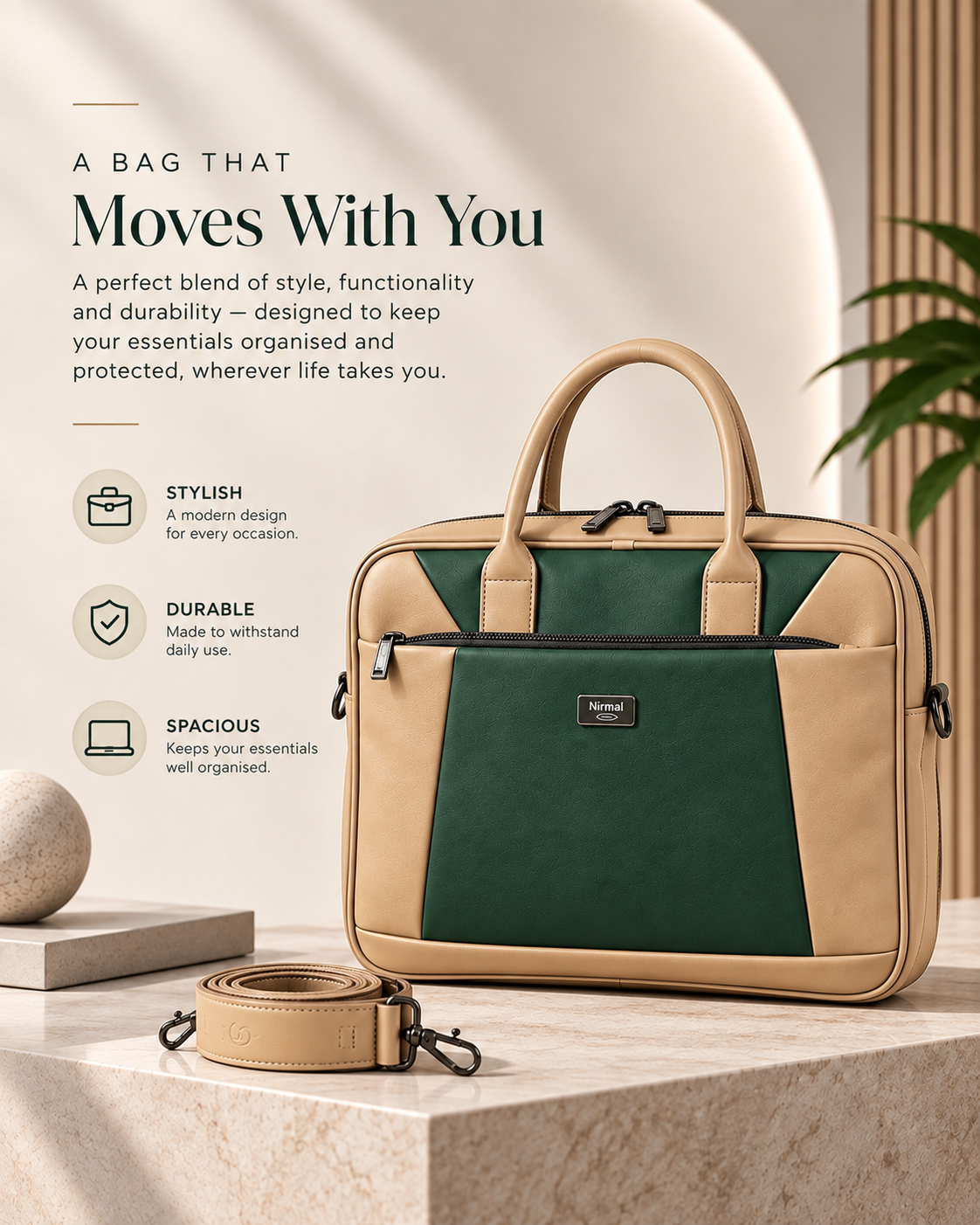 Nirmal Premium Laptop Office Bag