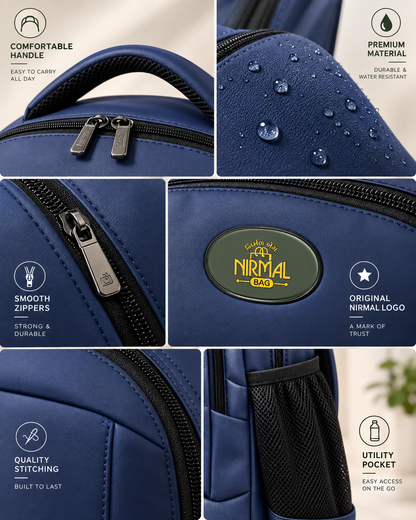 Nirmal Premium Blue Laptop Backpack