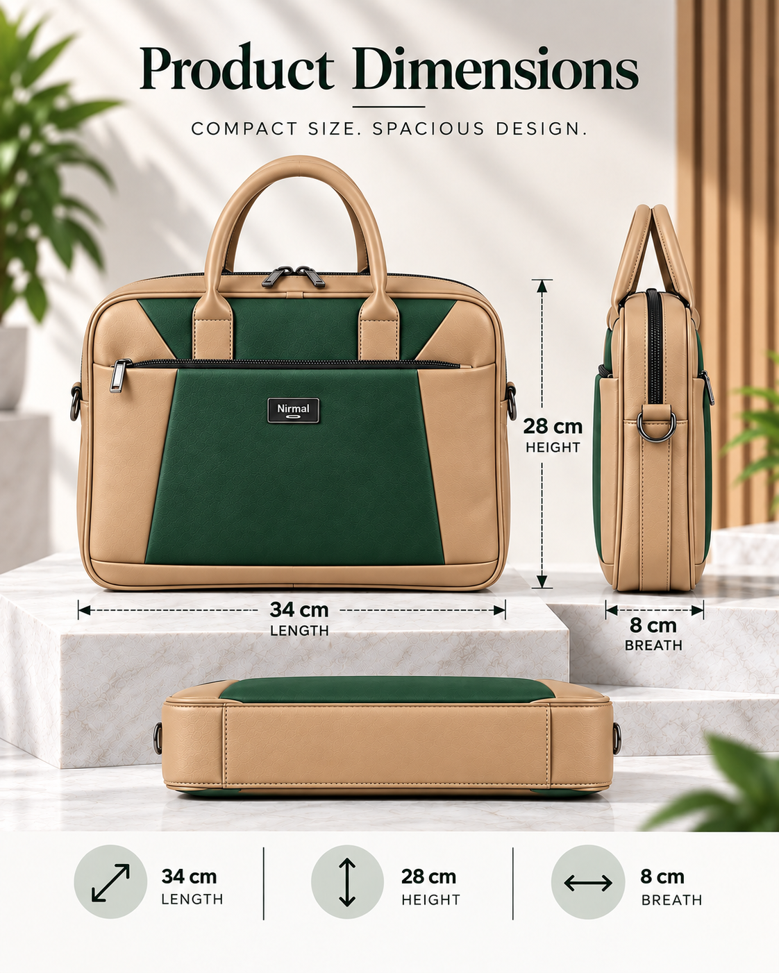 Nirmal Premium Laptop Office Bag