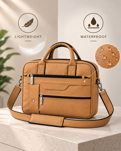 Nirmal Premium Beige Laptop Office Bag