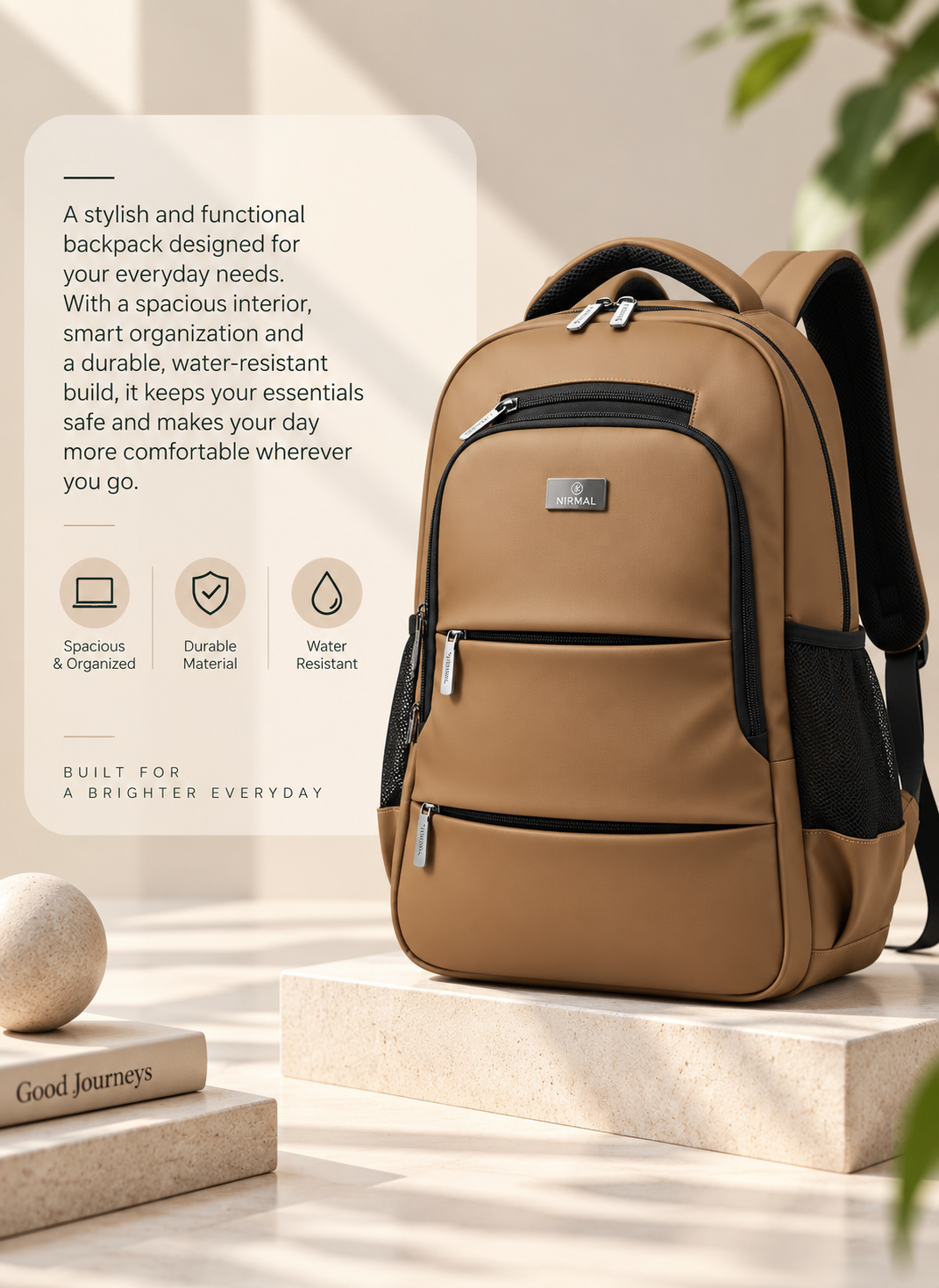 Nirmal Premium Blue Laptop Backpack