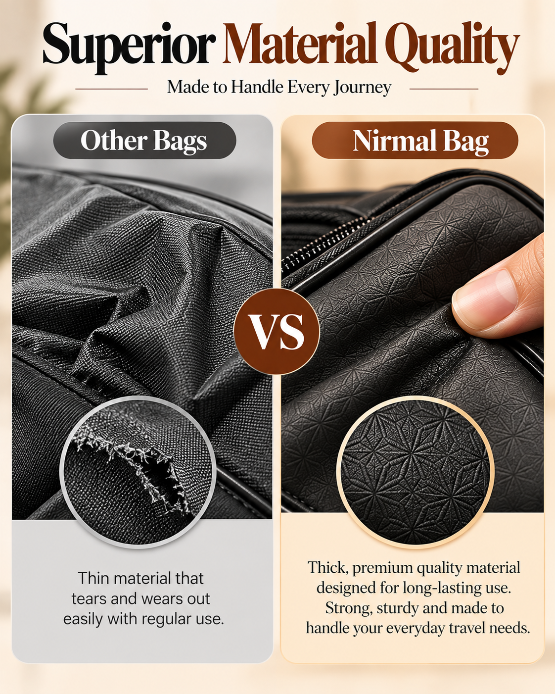 Nirmal Premium Waterproof Travel Bag