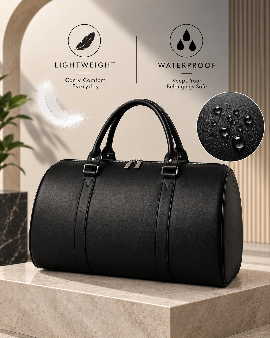 Nirmal Premium Brown Travel Duffel Bag