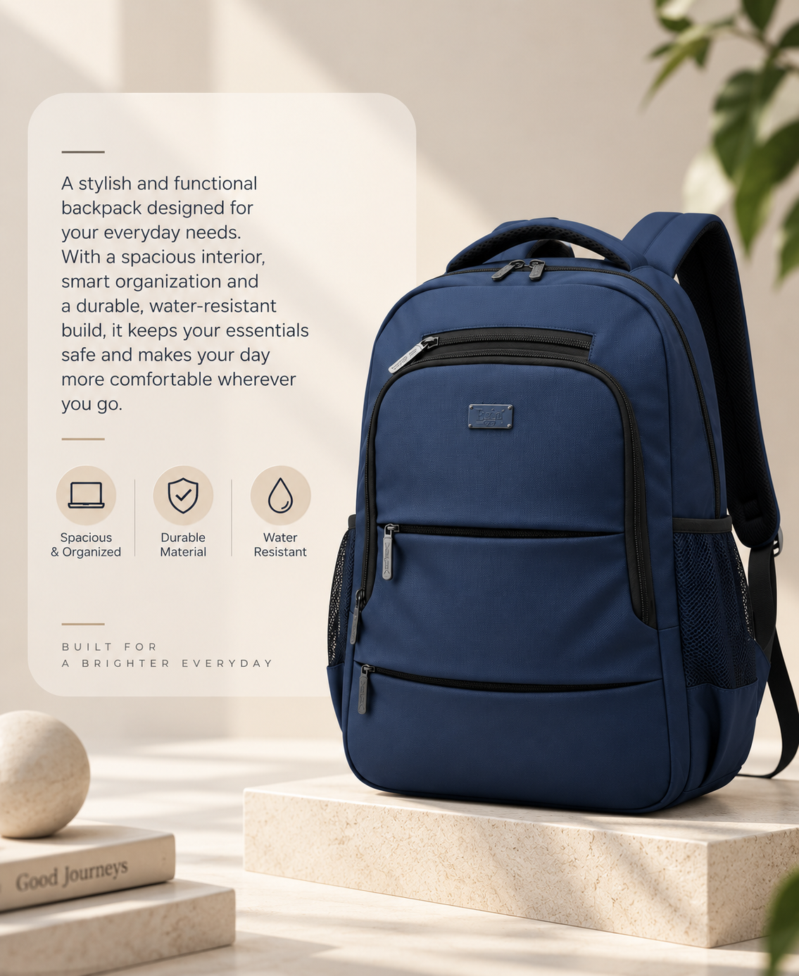 Nirmal Premium Blue Laptop Backpack