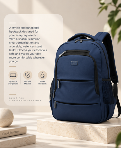 Nirmal Premium Blue Laptop Backpack