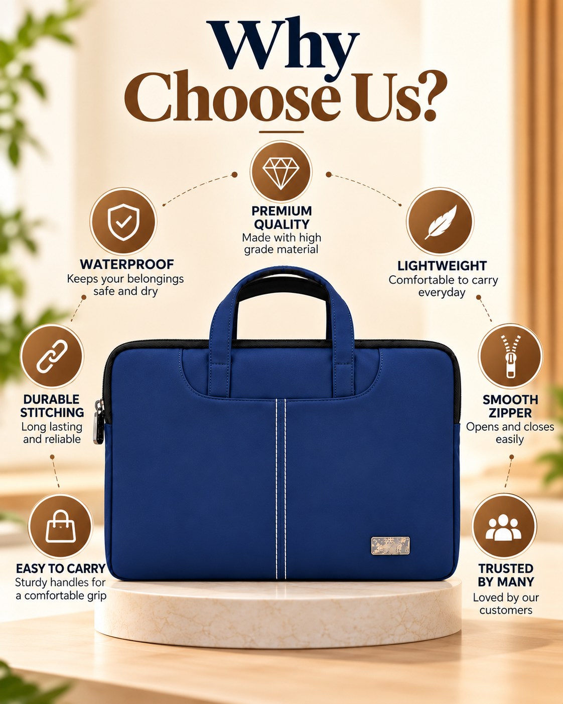 Nirmal Premium Laptop Bag for Men & Women
