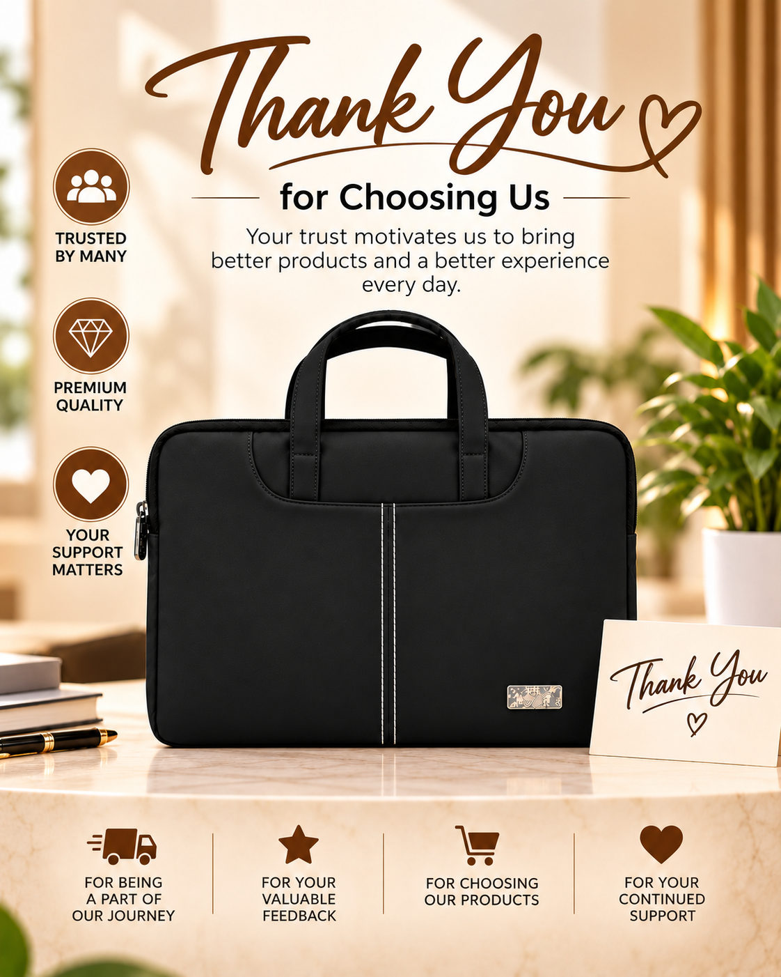 Nirmal Premium Laptop Bag for Men & Women