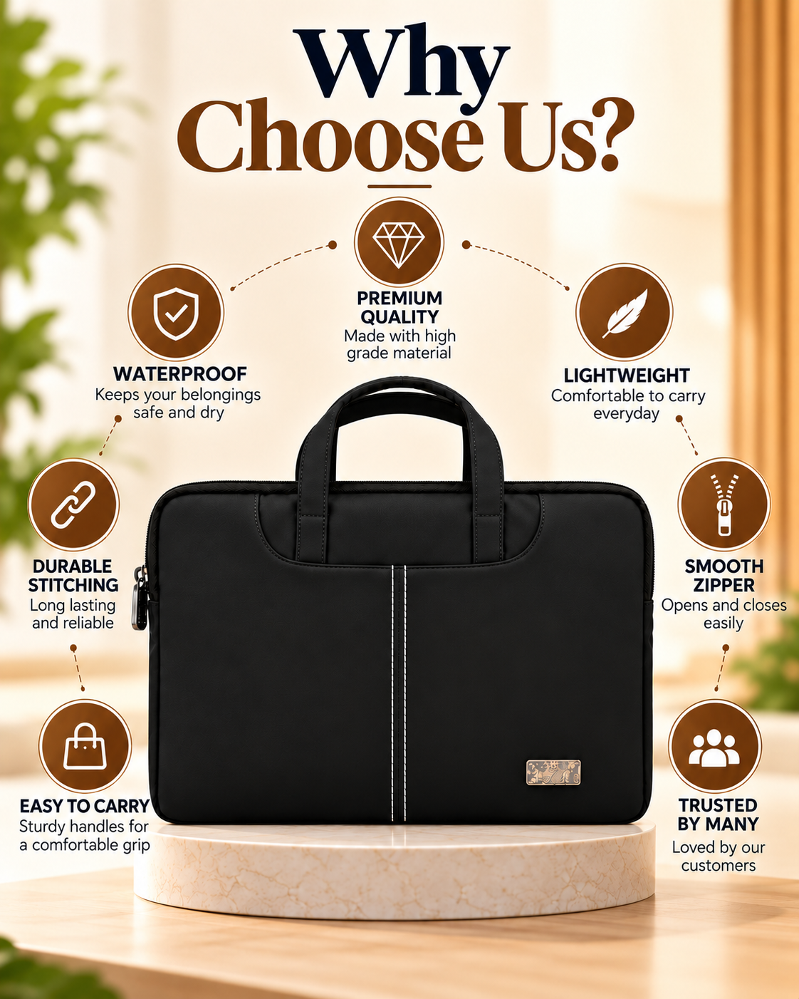 Nirmal Premium Laptop Bag for Men & Women
