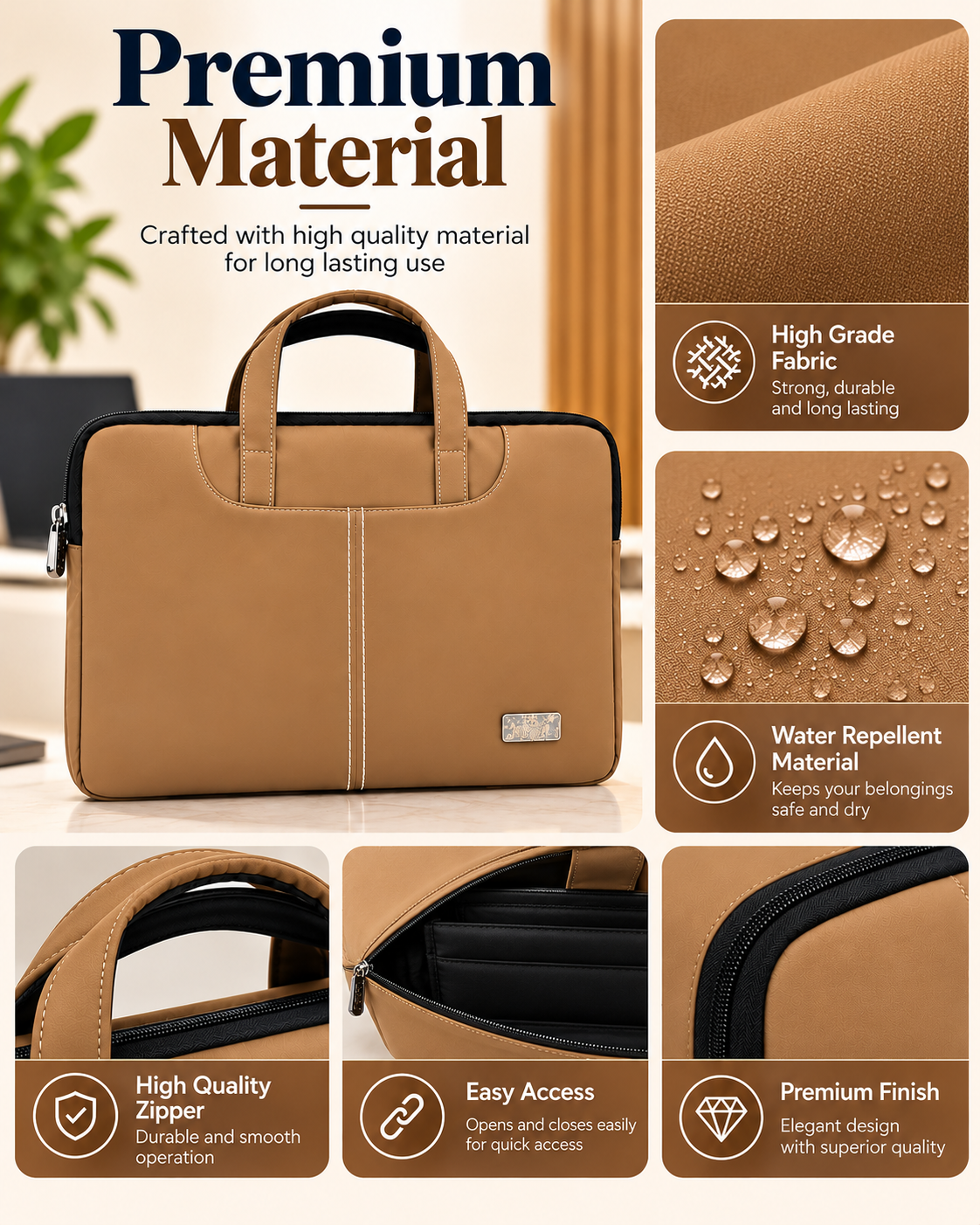 Nirmal Premium Laptop Bag for Men & Women