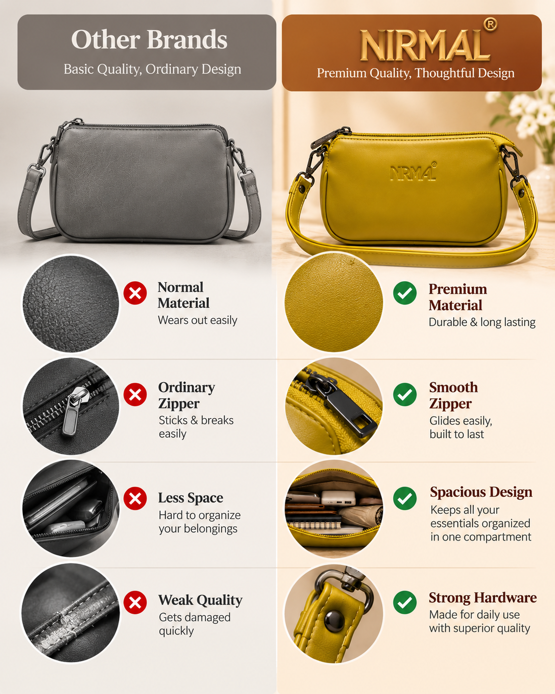Nirmal Premium Women’s Sling Bag