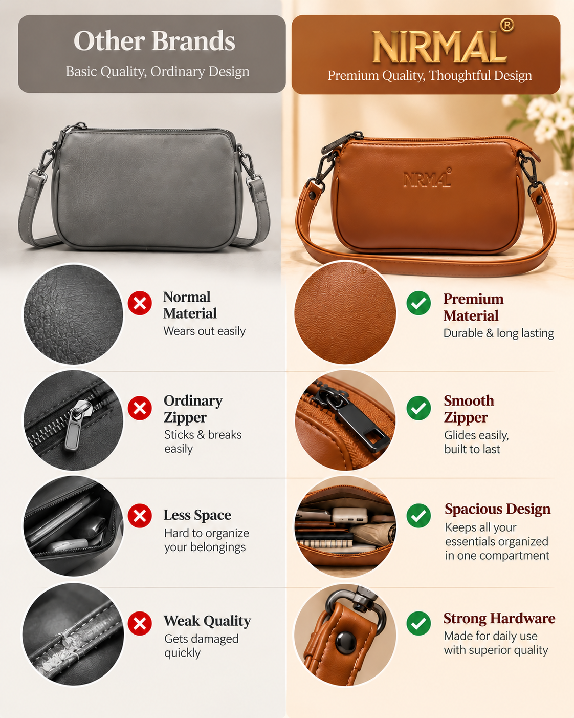Nirmal Premium Women’s Sling Bag